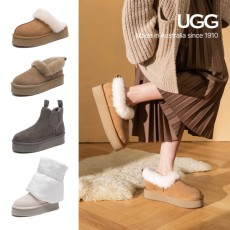 UGG 1910 클레어 플랫폼 슬리퍼 여성 키높이 뮬 겨울 실내화