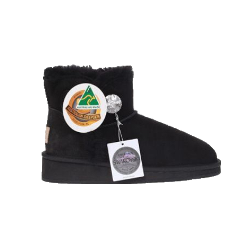 UGG1910 호주 양모 크리스탈 장식 미니 숏부츠